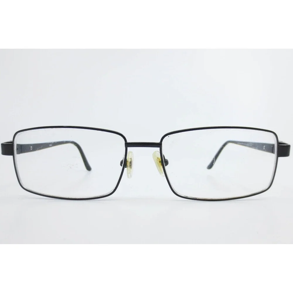 Modern Big Brother Black Rectangular Eyeglass Frames 55-18-145 BMEC Mens Eyewear